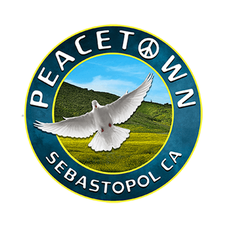 SDFF Community Partner Peacetown Sebastopol logo, links to https://www.peacetown.org/, for Home and Partner pages