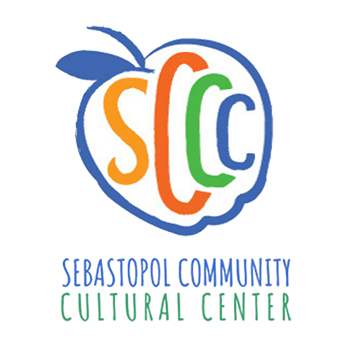 SDFF 2023 and 2022 Partner Sebastopol Community Cultural Center vertical logo links to https://seb.org/ for Home Page, Partner pagges 2022-23